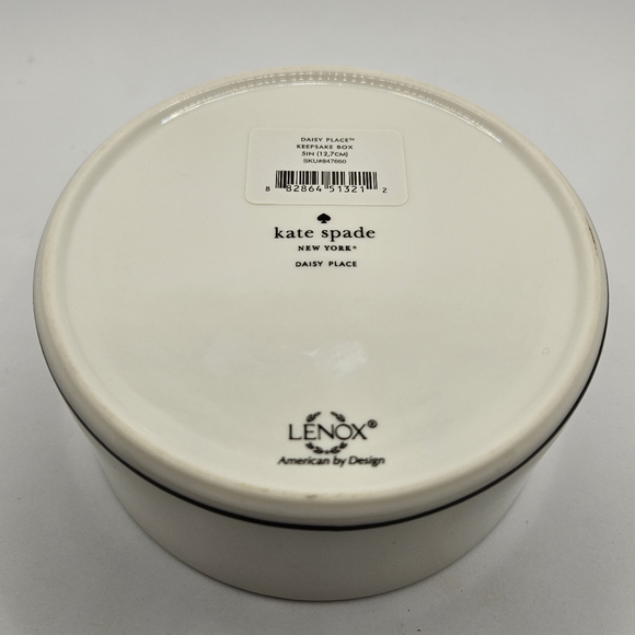 Kate Spade New York Daisy Place Keepsake Jewelry Trinket Box Lenox NWT - Picture 7 of 7